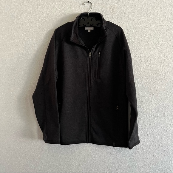 ASH & ERIE Men’s Full Zip Medium-weight Sweater Knit Fleece Jacket Medium - Picture 2 of 6